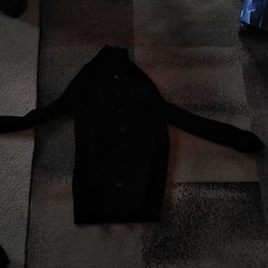 Black sweater button down